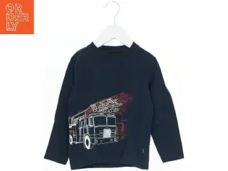 Langærmet bluse med brandbilprint fra Me Too (str. 98)