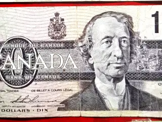 CANADA DIX TEN 10 Dollars 1989 John A Macdonald