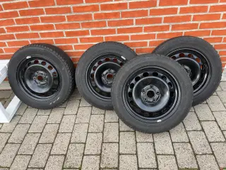  4 stk. Stålfælge m. Continental vinterdæk