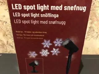 LED spot med snefnug