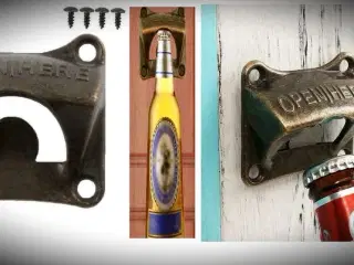 * Vintage/bronze vægmonteret øl/sodavands-oplukker