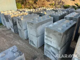 Betonblokke / siloklodser 25 styk - 160x80x80cm