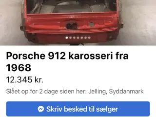 Porsche 912/911 karosseri købes - DK eller tysk