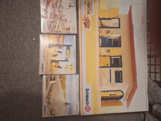 Schleich heste, Stald/lade, og mere tilbehør 