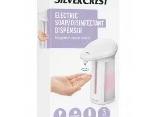 20 stk. silvercrest elektrisk sæbedispenser 315 ml led inkl. batteri(ubrugt)