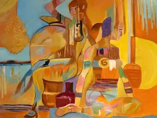 Abstrakt maleri 