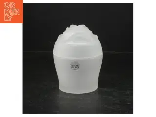 Frostet glas vase fra Holmegaard (str. 13 cm)
