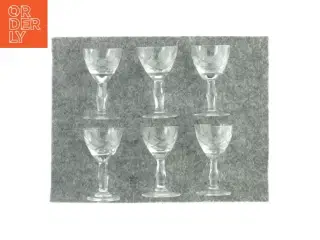 Snapseglas 6 styk (str. 8 x 4,5)
