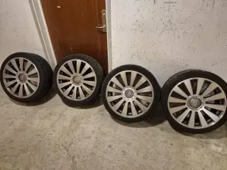 AUDI fælge 5x112 R19 ET42 god dæk til to sæsoner