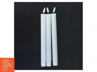 Elektroniske lys med flammeformet spids (str. 25 cm. 3 styk)