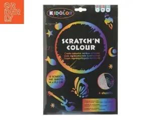 Scratch&#39;n Colour sæt (str. 15 stk 14x21,5 cm)
