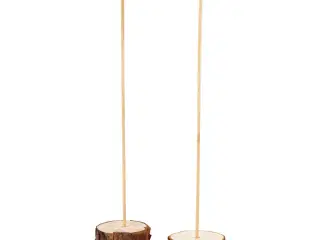 Træfødder med tilhørende pinde, H: 3 cm, diam. 5 cm, 2sæt/ 1 pk.