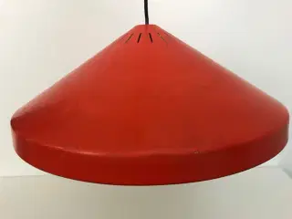 Retro loftslampe / pendel, orange-rød