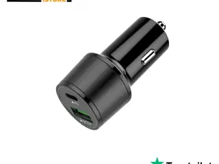 Universal Biloplader USB / Type-C – Hurtig Oplader