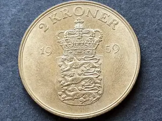 2 Kr 1959 i flot kvalitet