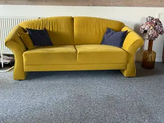Sofa m/microfiber stof, god siddekomfort