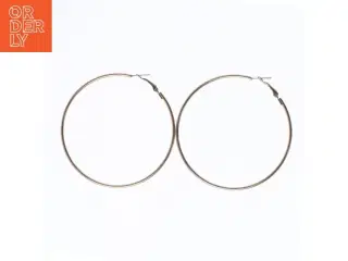 Store øreringe i guld farve (str. Ø 7 cm)