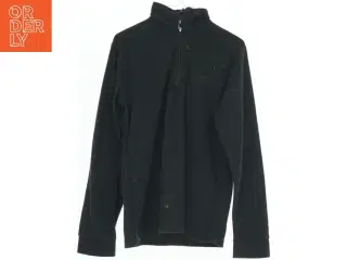 Sort fleecejakke med lynlås fra Trespass (str. 146)