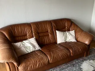 Sofa læder 3 plan