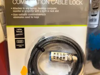 3 stk. TARGUS DEFCON CL låsewire til IT udstyr (ubrugt)