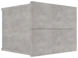 Sengebord 40x30x30 cm konstrueret træ betongrå