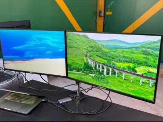 2x 27" Gamer monitor, 165hz incl. Arctic skærm arm