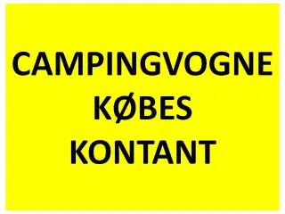 BÜRSTNER campingvogne KØBES
