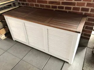 Cinas Hyndeboks i hvid og teak