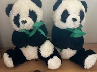 2 stk Pandaer Bamser