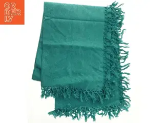 Grøn dug med frynser (str. 127x174 cm)