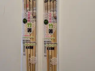2×2 sæt spisepinde I bambus