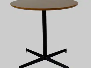 Rundt Bord - Natur/Sort Stel Ø80 cm