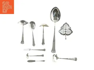 Sølv serveringssæt (str. 35 & 14 cm)