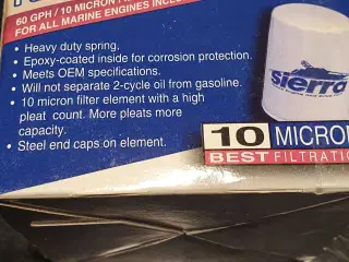 Sierra fuel/water separating filter