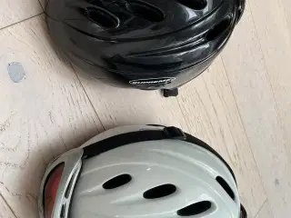 Skihjelme sort og hvid