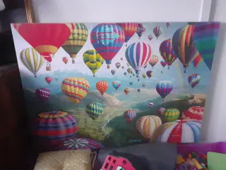 Luftballonbillede, tryk på lærred 