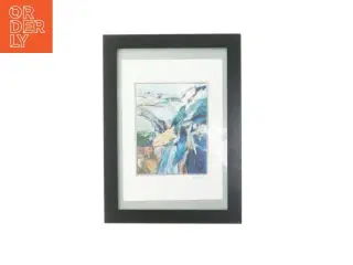 Billedramme med kunsttryk (str. 34x24,5 cm)