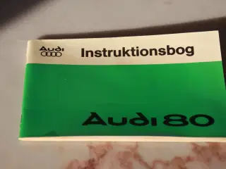 Instruktionsbog Audi 80 veteranbil