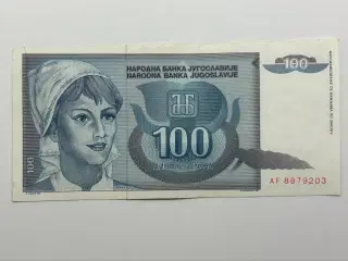 100 Dinara Yugoslavia