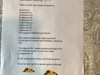 BY-LOPPEMARKED I STENUM LØRDAG 10-15