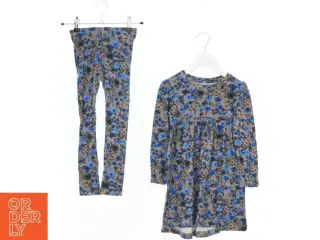 Blomstret kjole og leggings sæt fra Name It (str. 110)