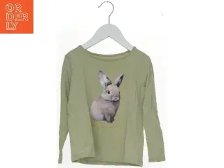 Langærmet bluse med kaninmotiv fra H&M (str. 116)