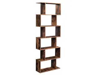Bogreol 6 hylder – SONGMICS VASAGLE, fritstående kubereol, rumdeler, rustik brun