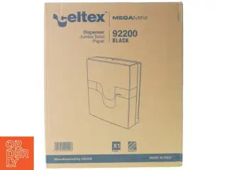 Dispenser jumbo toilet paper mega mini 9 2 2 0 0 black fra Celtex (str. 39 x 33 x 13 cm)