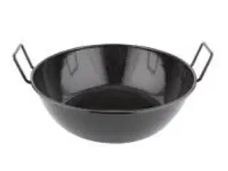 4 stk. Paellapande sort diam 400 mm