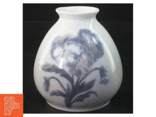 Dahl Jensen vase med blomstermotiv (str. 11,5 cm)