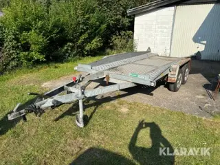 Maskintrailer med tip Brenderup 1503