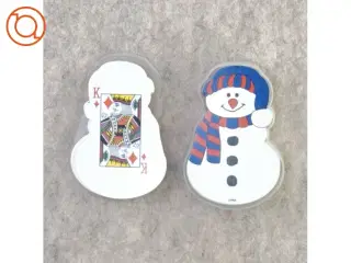 Kortspil ned snemandmotiv (str. 8 x 5 x 2 cm)