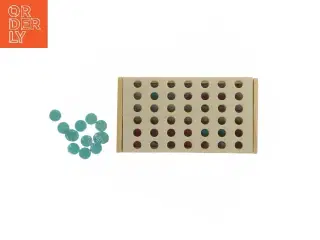 Træspil - fire på stribe (str. 18,5x10 cm)