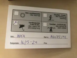 Armbåndsur fra Inex 